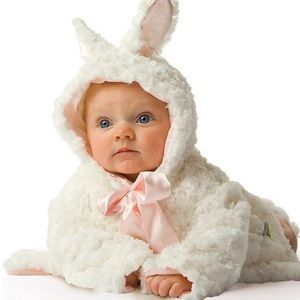 Bunnies by the Bay, faux fur, silky hooded cape